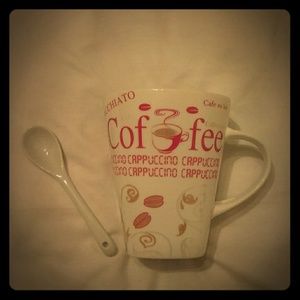 Coffee cup with spoon